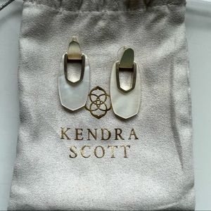 Kendra Scott White Mother of Pearl Earrings